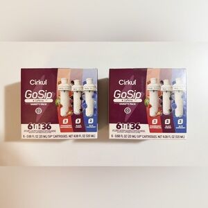 Lot of 2 Boxes (6 per box) Cirkul GoSip Variety Pack